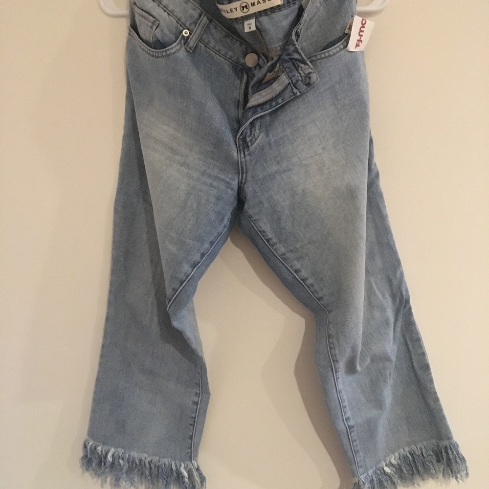 Frayed Bottom Jeans